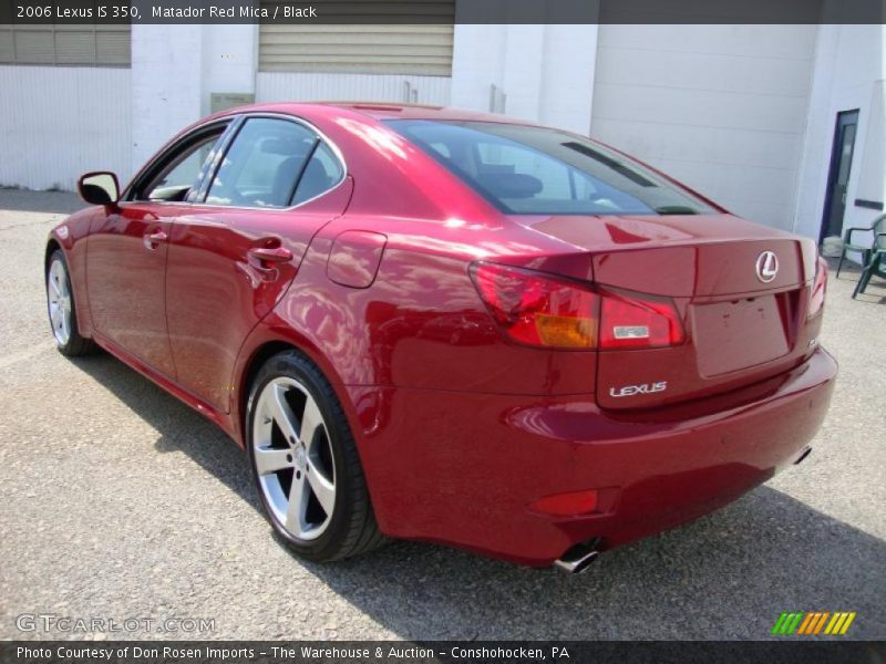 Matador Red Mica / Black 2006 Lexus IS 350