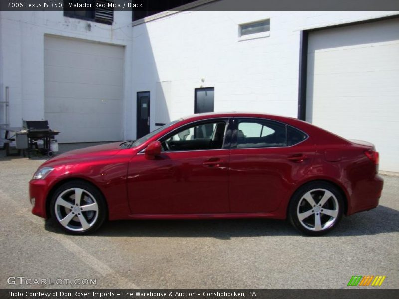 Matador Red Mica / Black 2006 Lexus IS 350