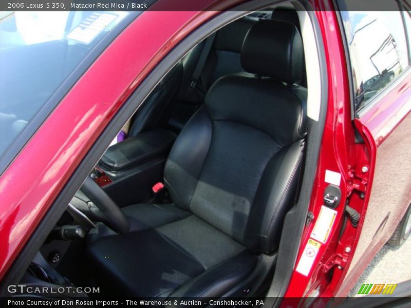 Matador Red Mica / Black 2006 Lexus IS 350