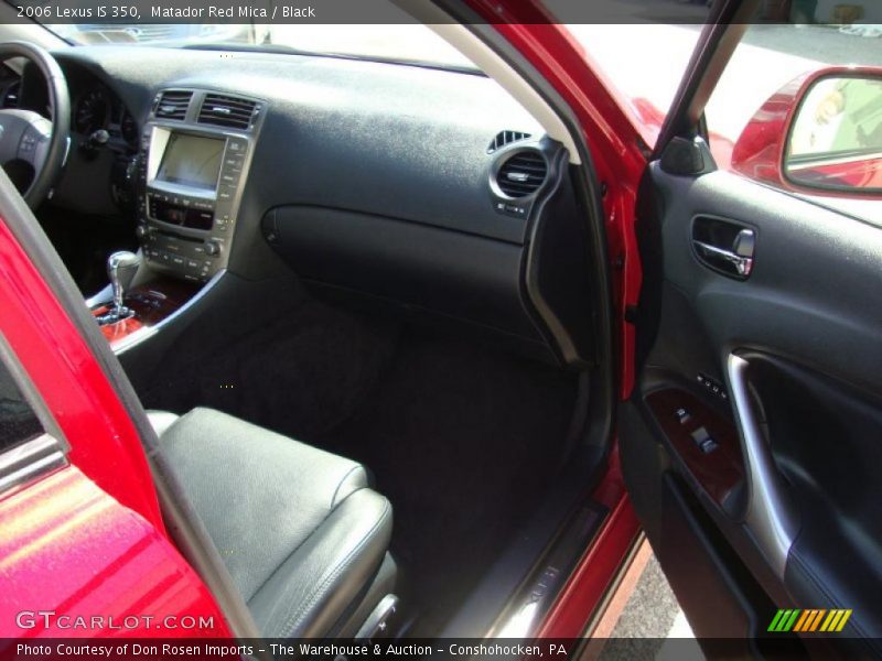 Matador Red Mica / Black 2006 Lexus IS 350
