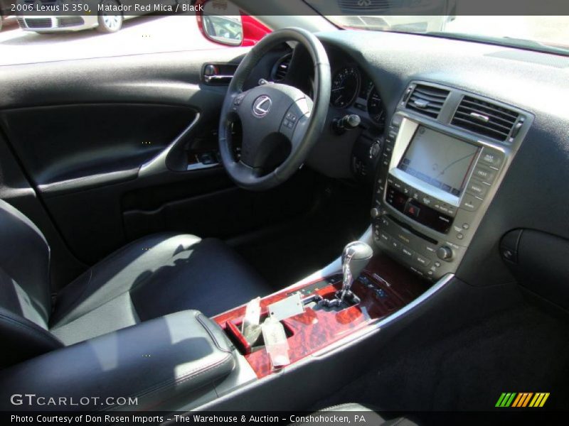 Matador Red Mica / Black 2006 Lexus IS 350
