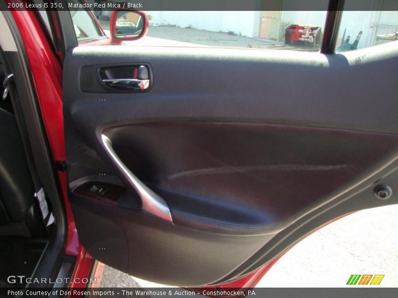 Matador Red Mica / Black 2006 Lexus IS 350