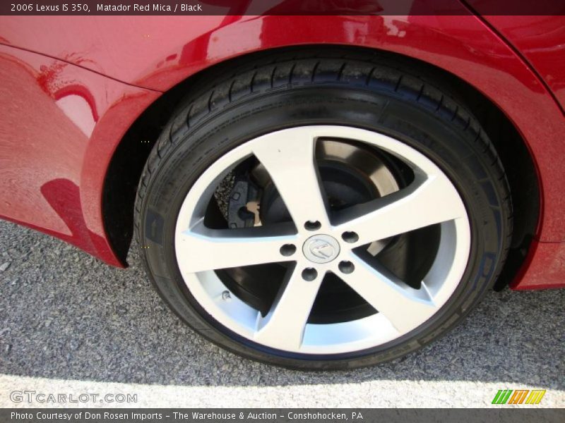 Matador Red Mica / Black 2006 Lexus IS 350
