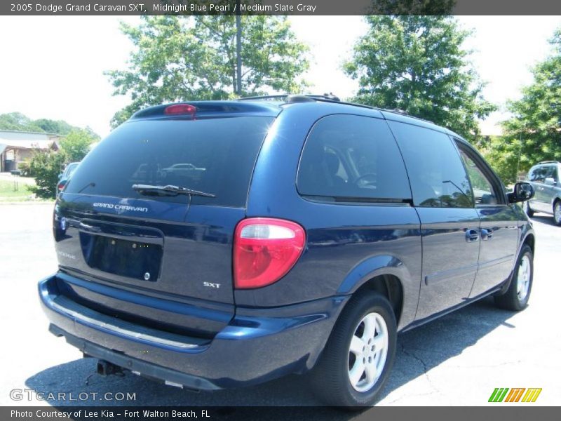 Midnight Blue Pearl / Medium Slate Gray 2005 Dodge Grand Caravan SXT