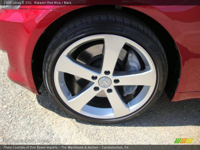 Matador Red Mica / Black 2006 Lexus IS 350