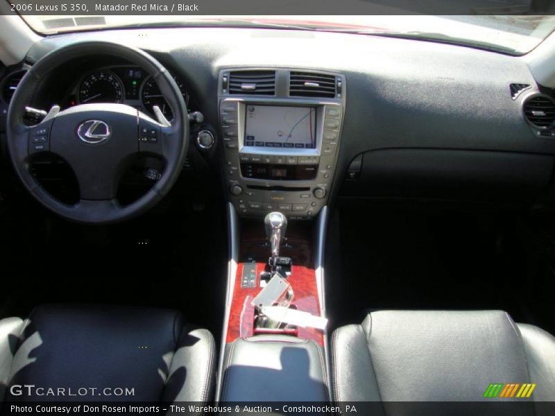 Matador Red Mica / Black 2006 Lexus IS 350