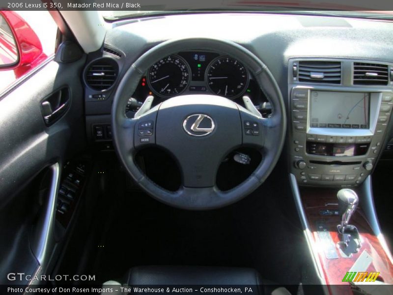 Matador Red Mica / Black 2006 Lexus IS 350
