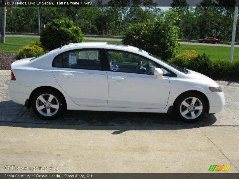 Taffeta White / Ivory 2008 Honda Civic EX Sedan