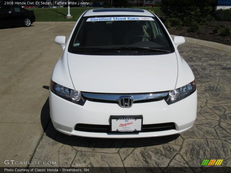 Taffeta White / Ivory 2008 Honda Civic EX Sedan