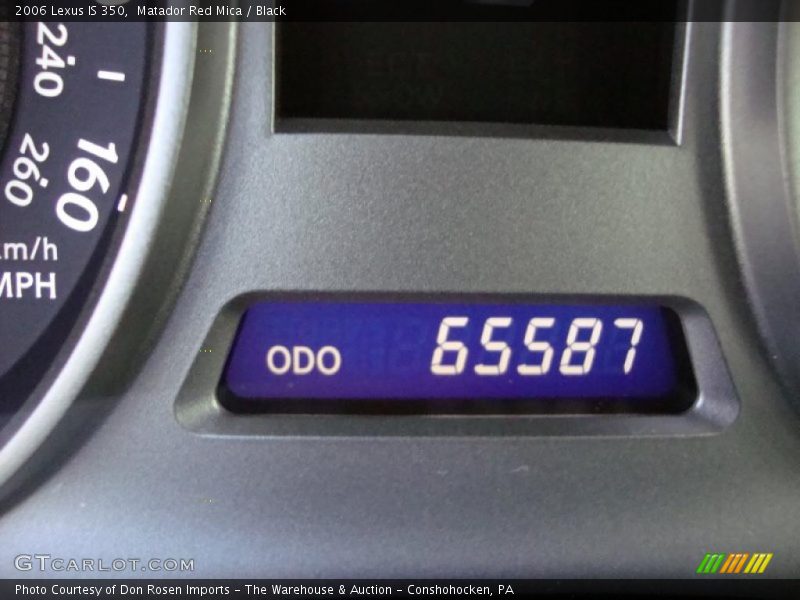 Matador Red Mica / Black 2006 Lexus IS 350