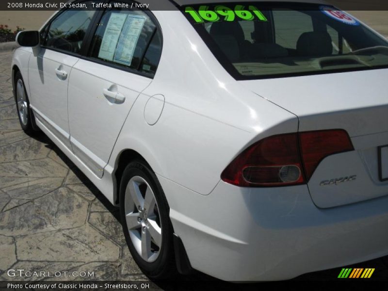 Taffeta White / Ivory 2008 Honda Civic EX Sedan