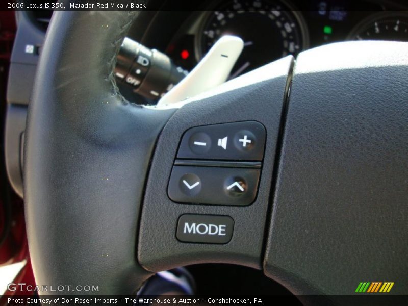 Matador Red Mica / Black 2006 Lexus IS 350