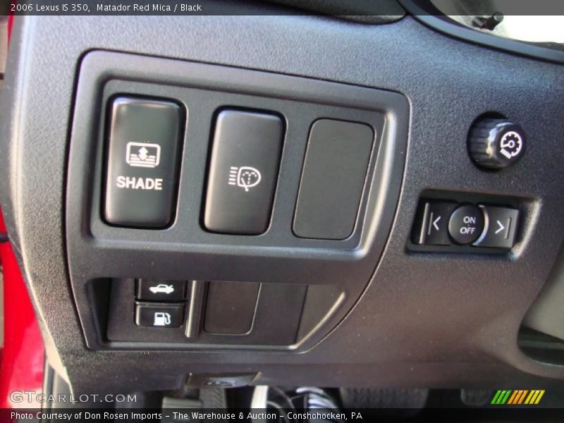 Matador Red Mica / Black 2006 Lexus IS 350