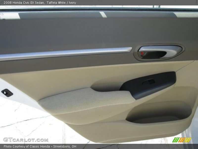 Taffeta White / Ivory 2008 Honda Civic EX Sedan