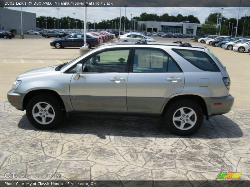 Millennium Silver Metallic / Black 2002 Lexus RX 300 AWD