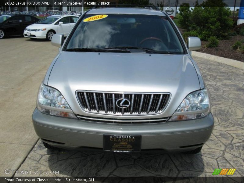 Millennium Silver Metallic / Black 2002 Lexus RX 300 AWD