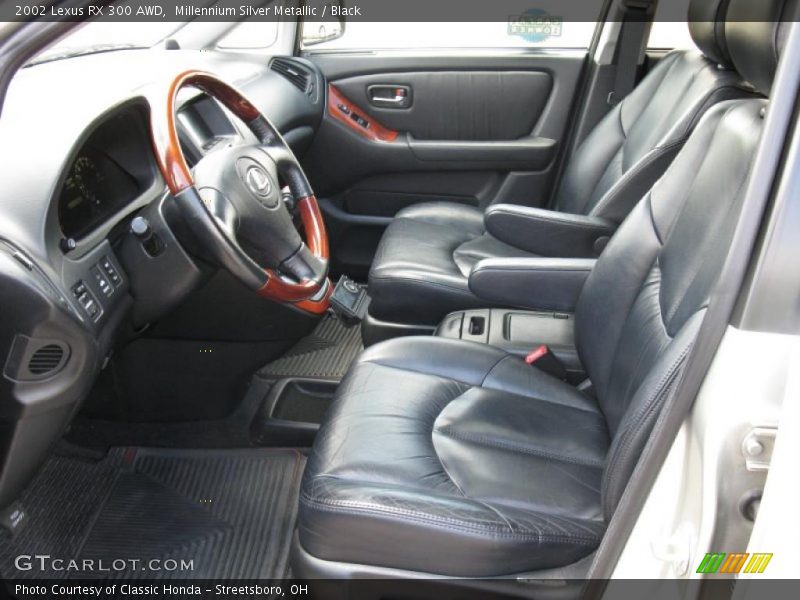 Millennium Silver Metallic / Black 2002 Lexus RX 300 AWD