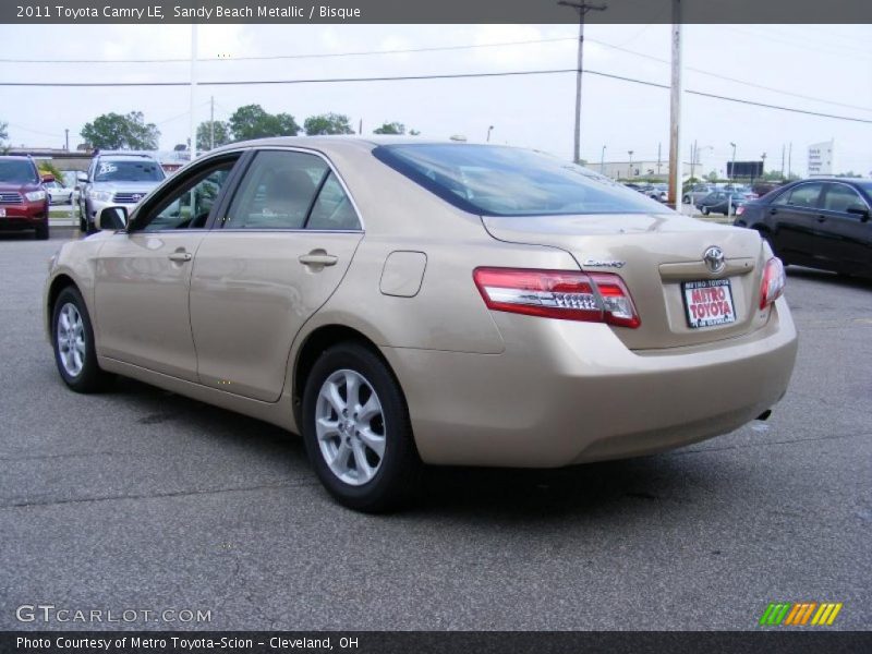 Sandy Beach Metallic / Bisque 2011 Toyota Camry LE
