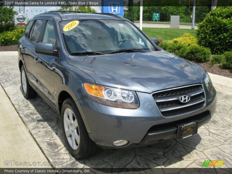 Slate Blue / Beige 2007 Hyundai Santa Fe Limited 4WD