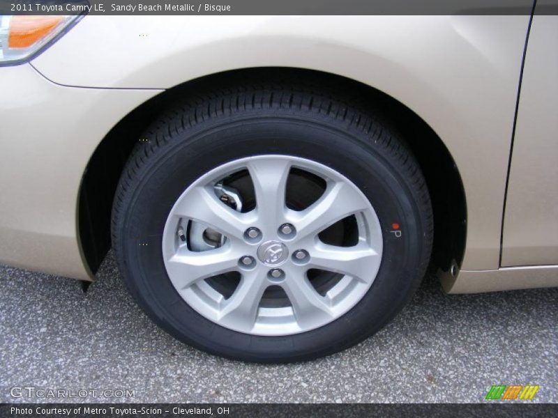 Sandy Beach Metallic / Bisque 2011 Toyota Camry LE