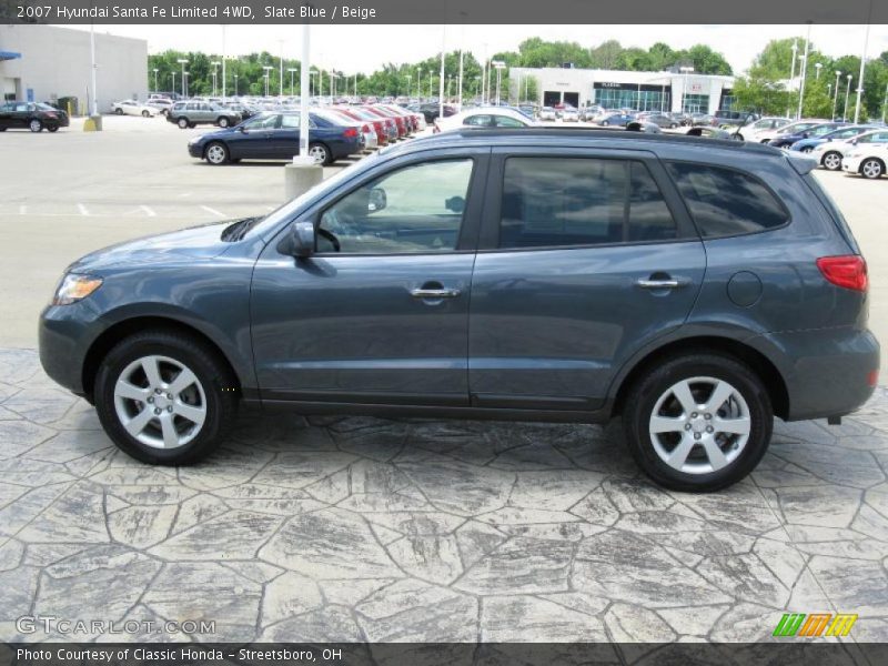 Slate Blue / Beige 2007 Hyundai Santa Fe Limited 4WD