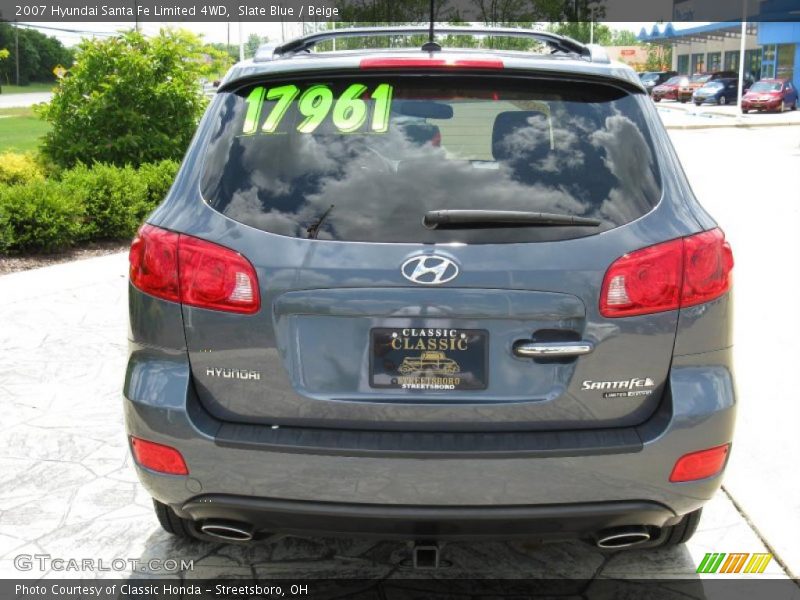 Slate Blue / Beige 2007 Hyundai Santa Fe Limited 4WD