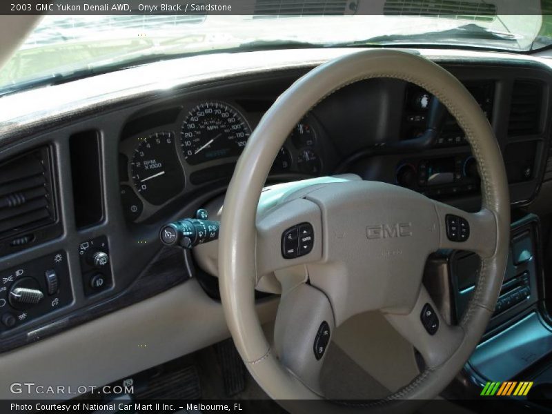 Onyx Black / Sandstone 2003 GMC Yukon Denali AWD