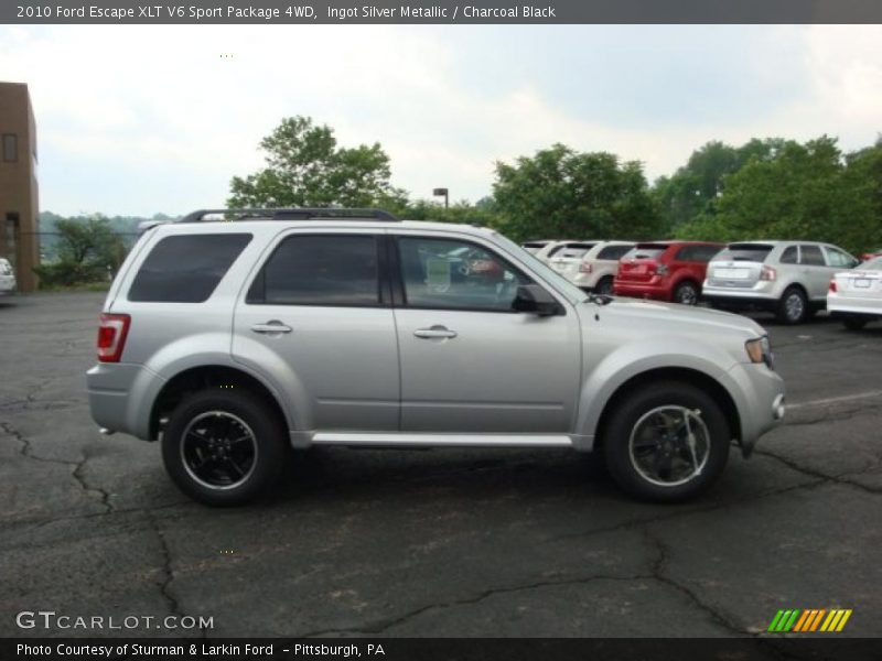 Ingot Silver Metallic / Charcoal Black 2010 Ford Escape XLT V6 Sport Package 4WD