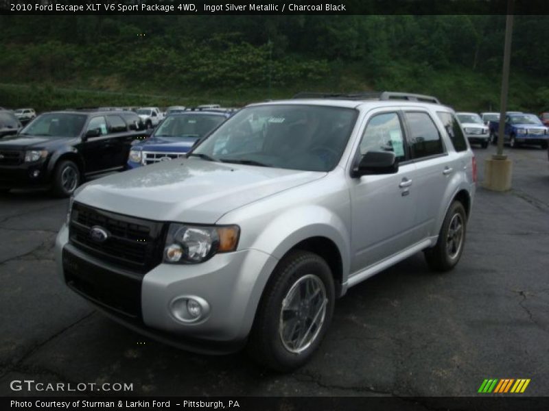 Ingot Silver Metallic / Charcoal Black 2010 Ford Escape XLT V6 Sport Package 4WD