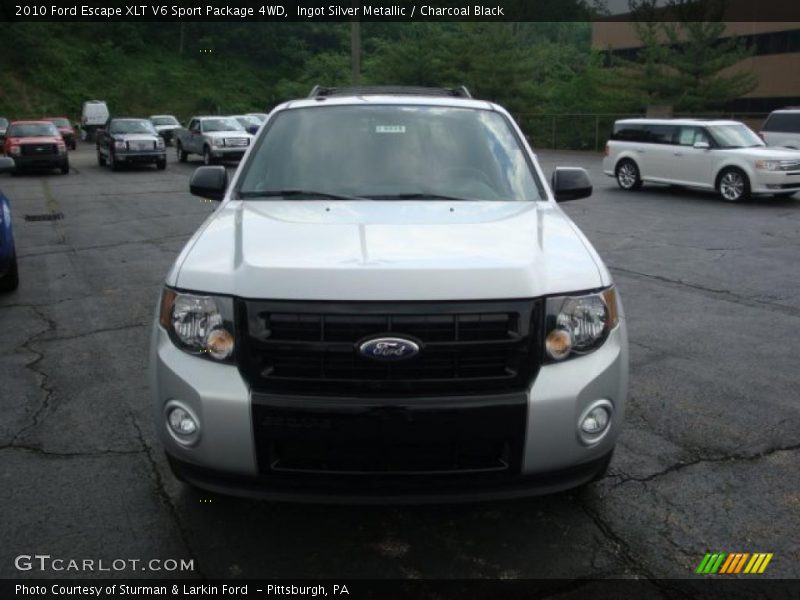 Ingot Silver Metallic / Charcoal Black 2010 Ford Escape XLT V6 Sport Package 4WD