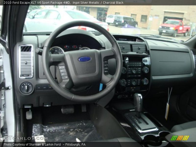 Ingot Silver Metallic / Charcoal Black 2010 Ford Escape XLT V6 Sport Package 4WD