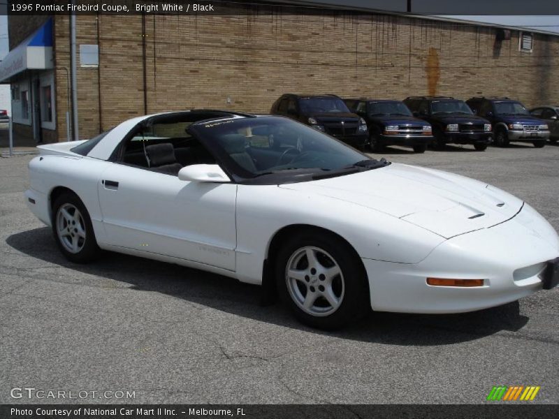 Bright White / Black 1996 Pontiac Firebird Coupe
