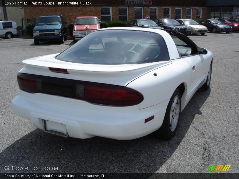 Bright White / Black 1996 Pontiac Firebird Coupe