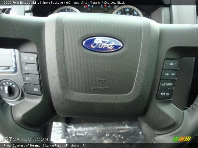 Ingot Silver Metallic / Charcoal Black 2010 Ford Escape XLT V6 Sport Package 4WD