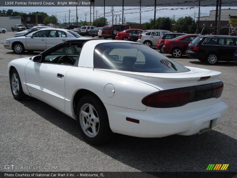 Bright White / Black 1996 Pontiac Firebird Coupe