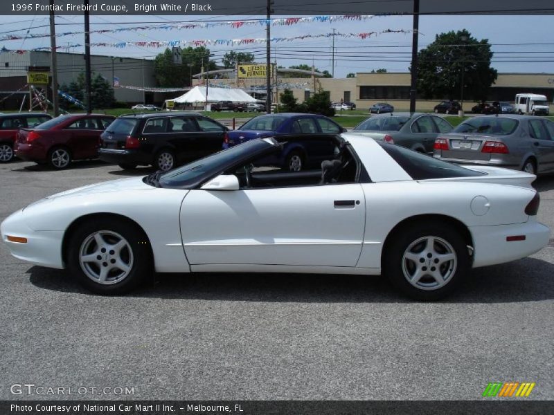 Bright White / Black 1996 Pontiac Firebird Coupe