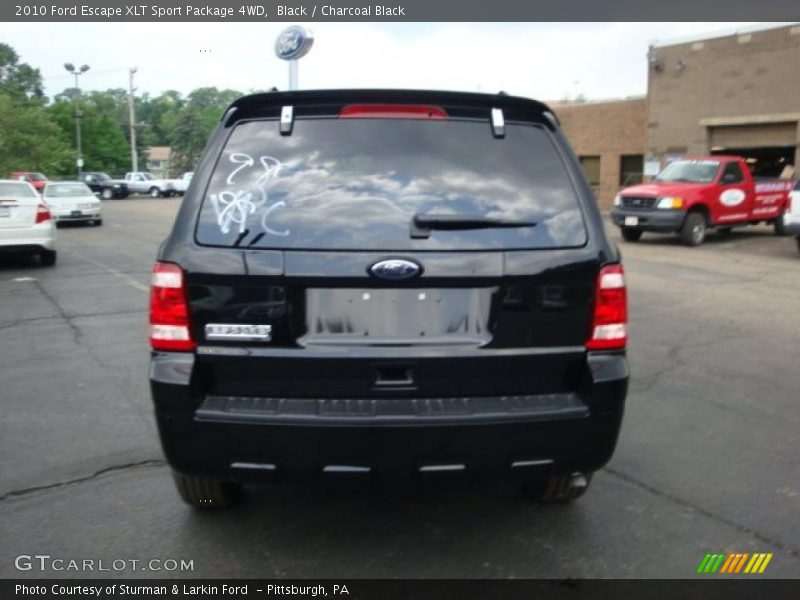 Black / Charcoal Black 2010 Ford Escape XLT Sport Package 4WD