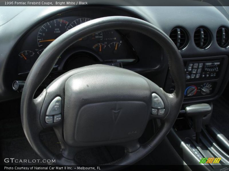 Bright White / Black 1996 Pontiac Firebird Coupe