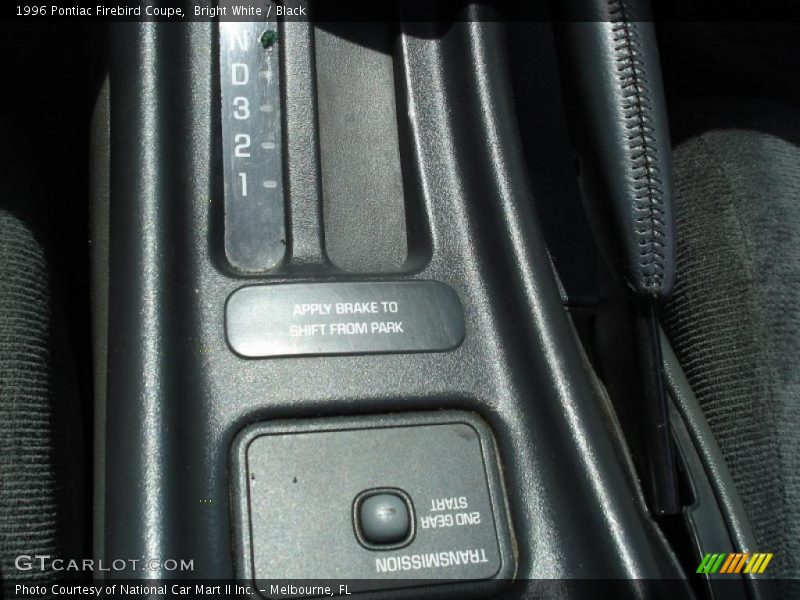 Bright White / Black 1996 Pontiac Firebird Coupe