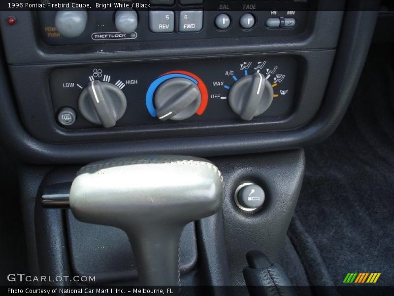 Bright White / Black 1996 Pontiac Firebird Coupe