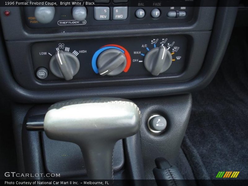 Bright White / Black 1996 Pontiac Firebird Coupe