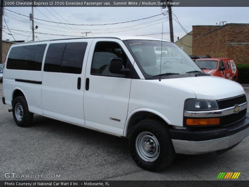 Summit White / Medium Dark Pewter 2006 Chevrolet Express LS 3500 Extended Passenger van