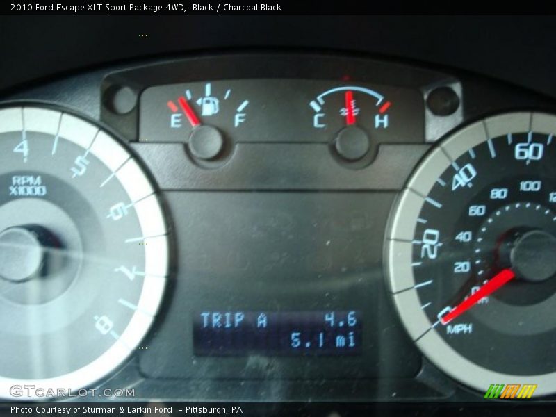 Black / Charcoal Black 2010 Ford Escape XLT Sport Package 4WD