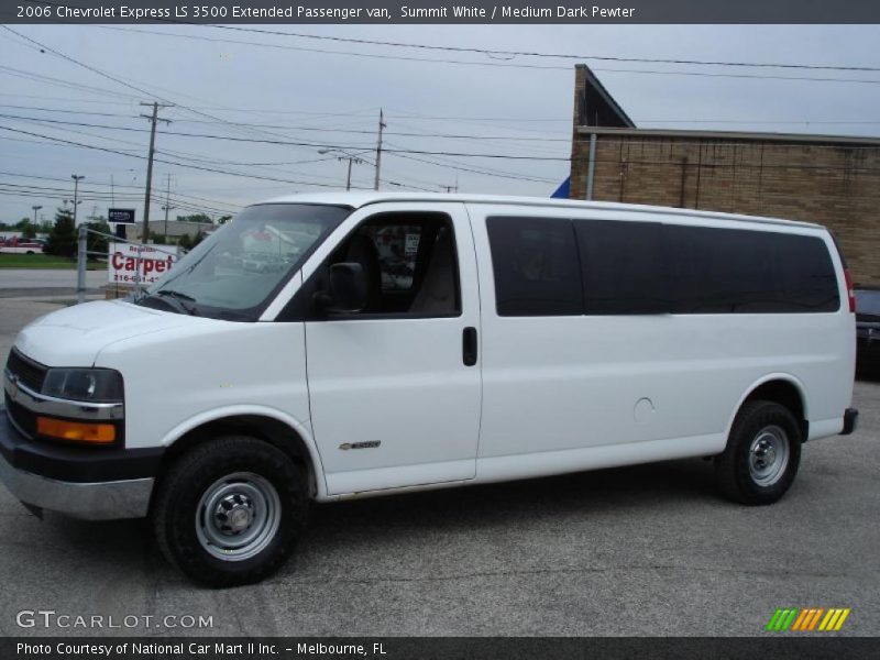 Summit White / Medium Dark Pewter 2006 Chevrolet Express LS 3500 Extended Passenger van