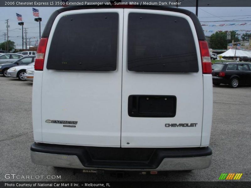 Summit White / Medium Dark Pewter 2006 Chevrolet Express LS 3500 Extended Passenger van
