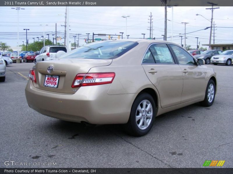 Sandy Beach Metallic / Bisque 2011 Toyota Camry LE