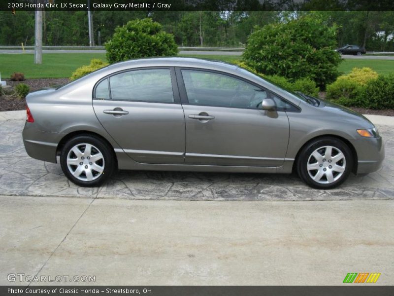 Galaxy Gray Metallic / Gray 2008 Honda Civic LX Sedan