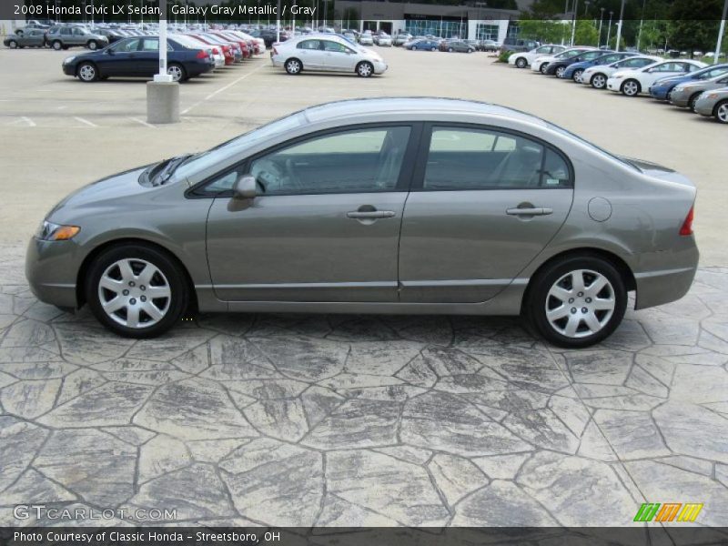 Galaxy Gray Metallic / Gray 2008 Honda Civic LX Sedan