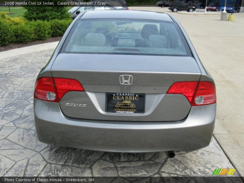 Galaxy Gray Metallic / Gray 2008 Honda Civic LX Sedan