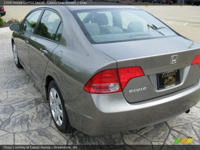 Galaxy Gray Metallic / Gray 2008 Honda Civic LX Sedan